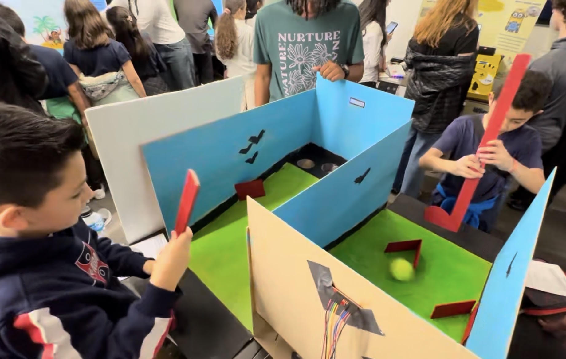 People playing the game