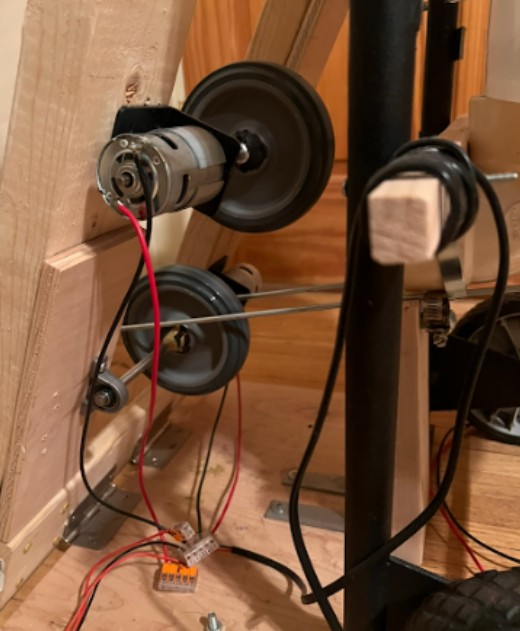 Scooter wheel launching mechanism