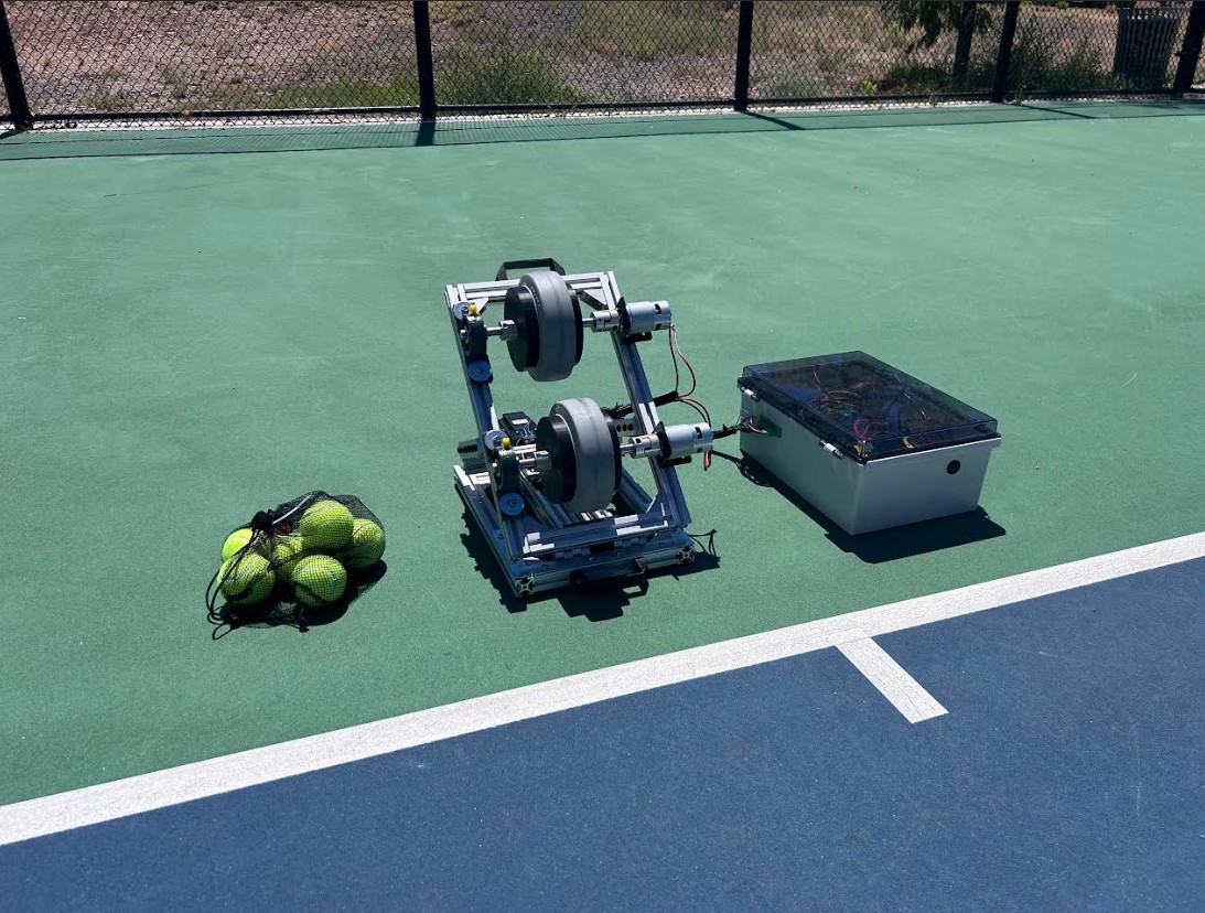 Dual-Flywheel Tennis Ball Launcher