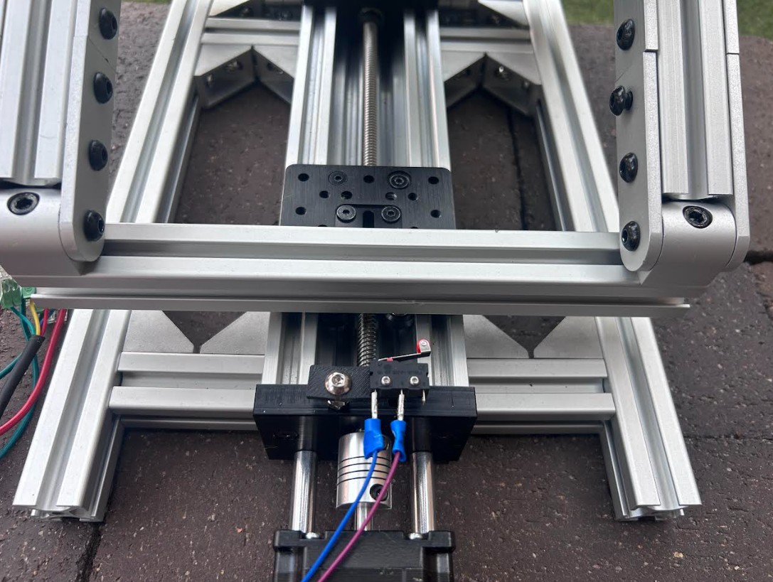Limit switch at the home end of the tilt actuator