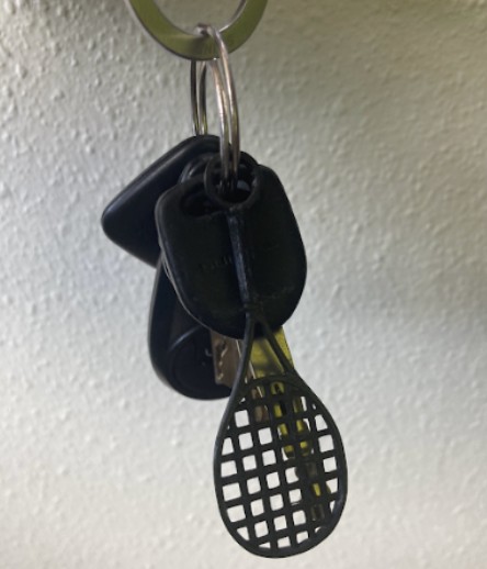 3D-printed keychain